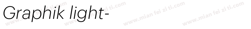 Graphik light字体转换